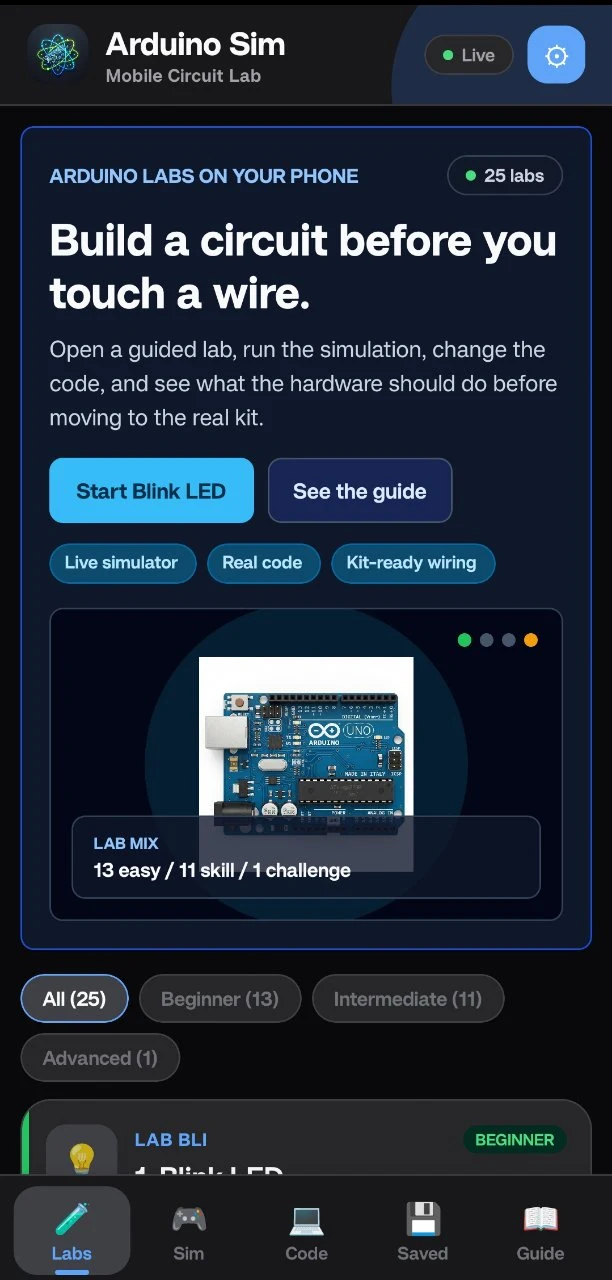 Arduino Simulator screenshot