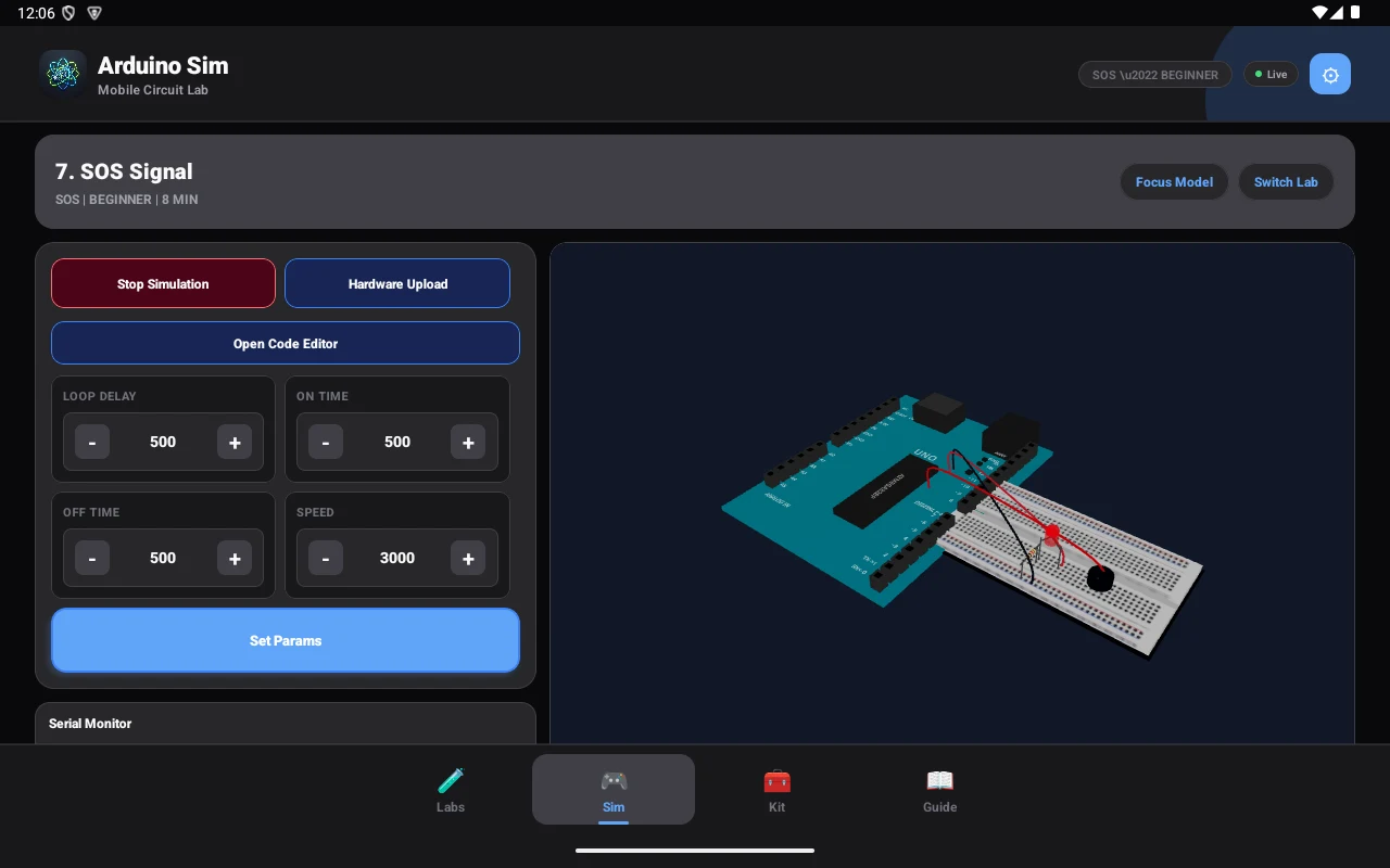 Arduino Simulator screenshot