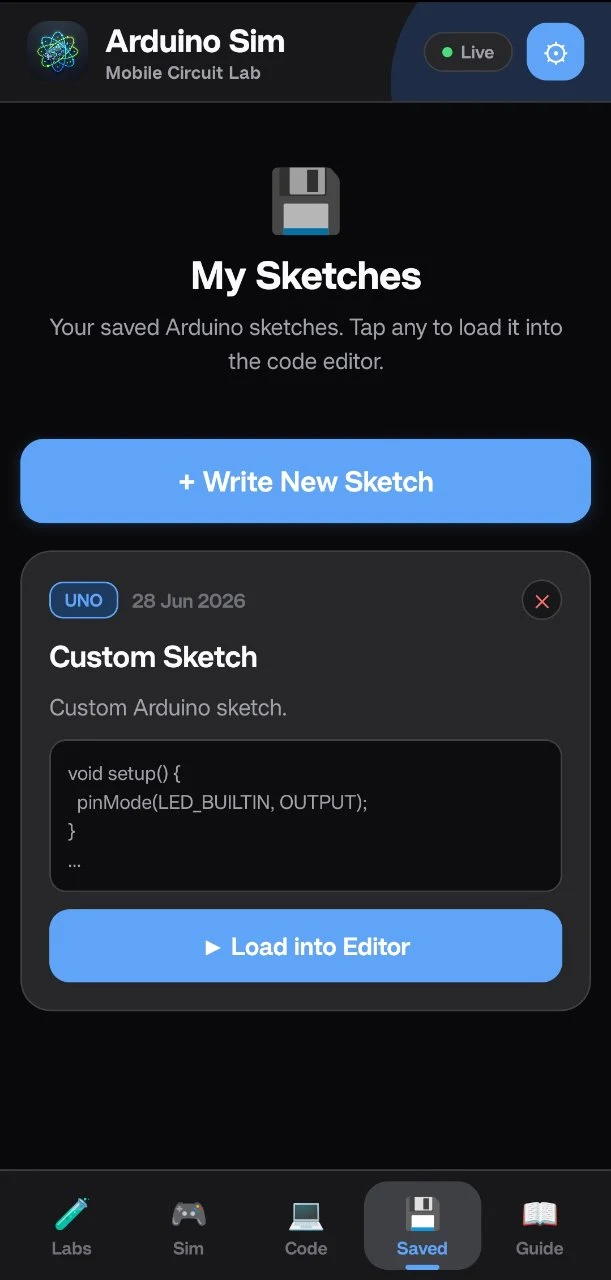 Arduino Simulator screenshot