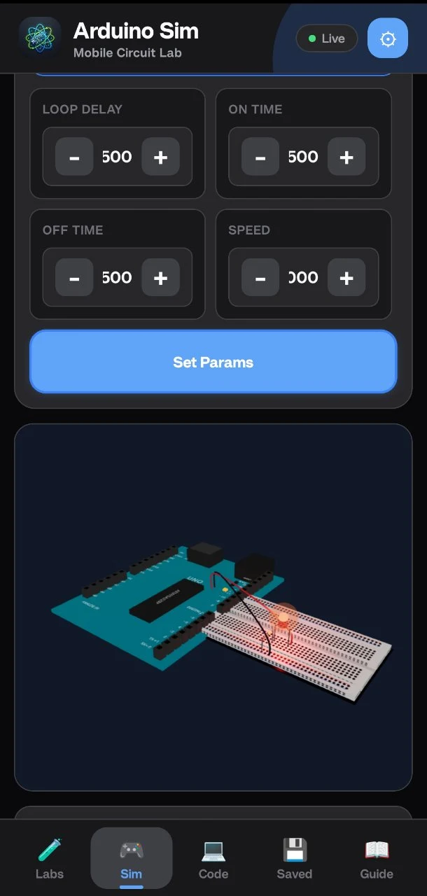 Arduino Simulator screenshot